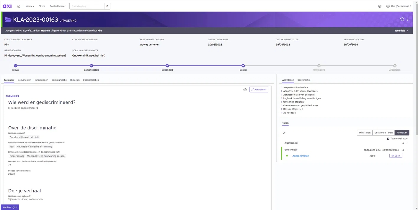 Anchr Adaptive Case Management at VMRI - case detail