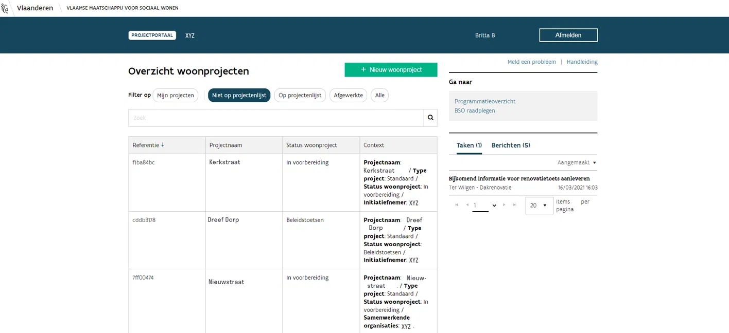 VMSW - E-portal project portal